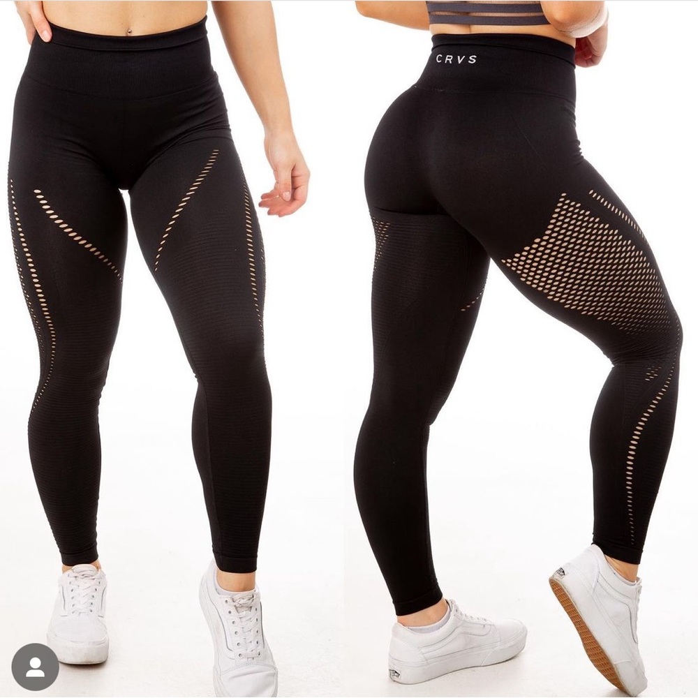 CRVS Leggings seamless no scrunch with laser cuts